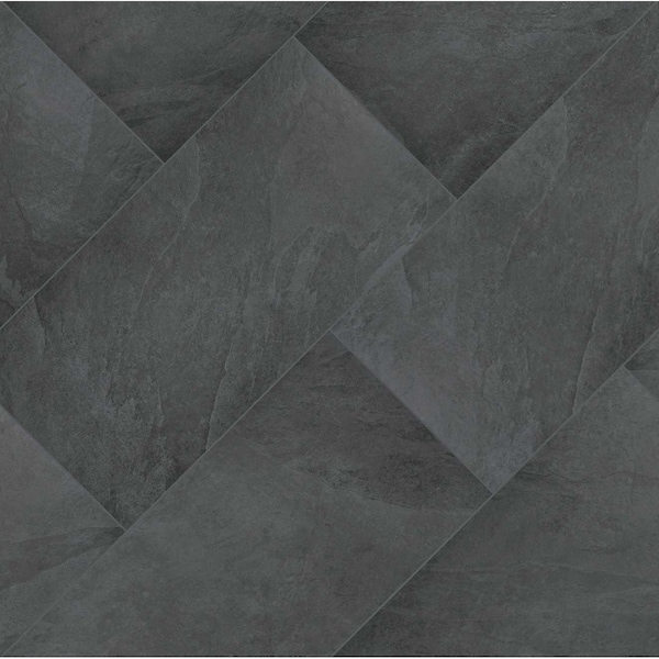 Msi Legions Midnight Montage Black 24 X 48 Matte Porcelain Floor And Wall Tile, 2PK - ZOR-PT-0202