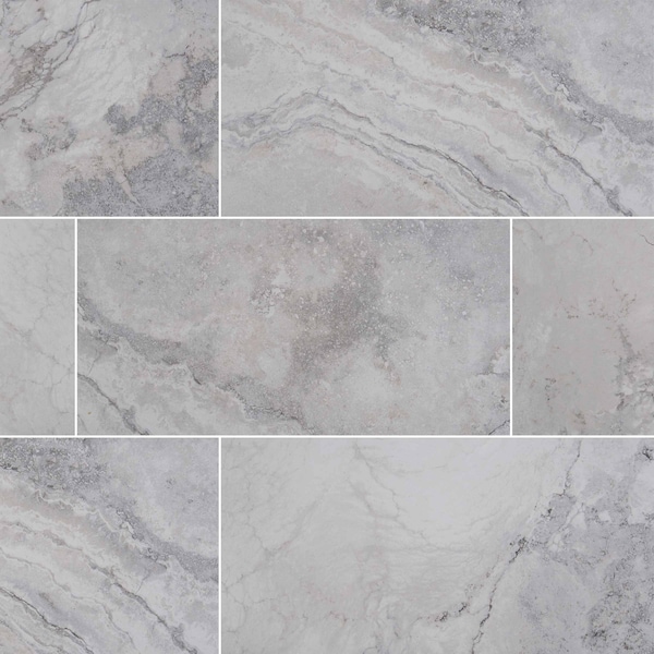 Msi Napa Gray 12 In. X 24 In. Glazed Ceramic Floor And Wall Tile, 8PK - ZOR-PT-0323