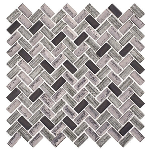 Andova Tiles SAMPLE-Velmo 1 in. x 1.25 in. Glass Mosaic Wall Tile - SAM-ANDVEL1016