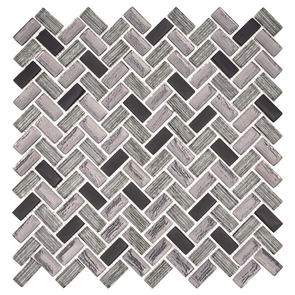 Andova Tiles SAMPLE-Velmo 1 in. x 1.25 in. Glass Mosaic Wall Tile - SAM-ANDVEL1016