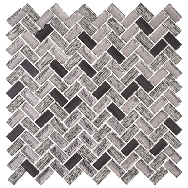 Andova Tiles SAMPLE-Velmo 1 in. x 1.25 in. Glass Mosaic Wall Tile - SAM-ANDVEL1016