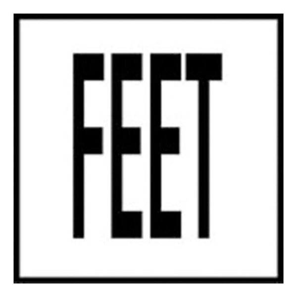 Inlays 6 in. No Skid Ceramic Tile Feet Depth Marker - IN35062