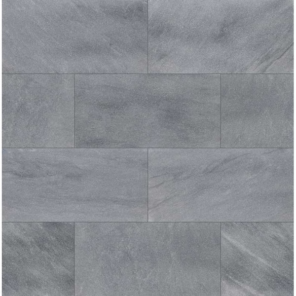 Msi Cosmic Black 16 in.  X 24 in.  Sandblasted Marble Paver Tile - ZOR-LSC-0101