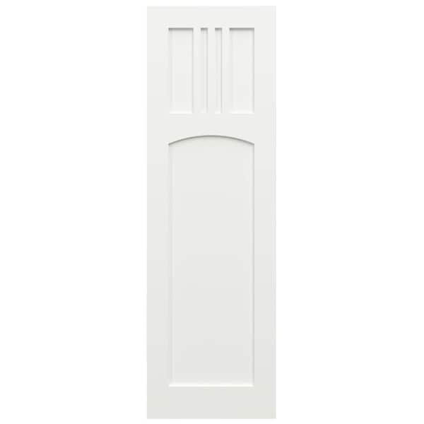 Ekena Millwork True Fit PVC San Miguel Mission Style Fixed Mount Shutters, Unfinished, 18W x 32H, PR - TFP001SM18X032UN
