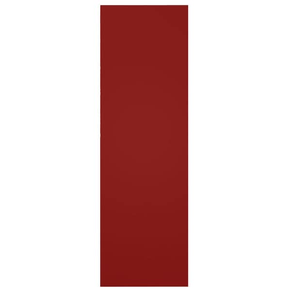 Ekena Millwork True Fit PVC Single Panel Chevron Modern Style Fixed Mount Shutters, Fire Red, 12W x 70H, PR - TFP001CV12X070BR