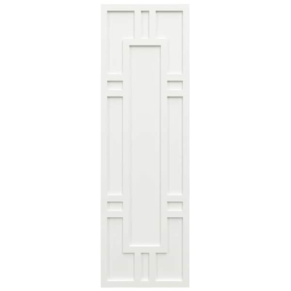 Ekena Millwork True Fit PVC Hastings Fixed Mount Shutters, Unfinished, 18W x 36H, PR - TFP001HS18X036UN