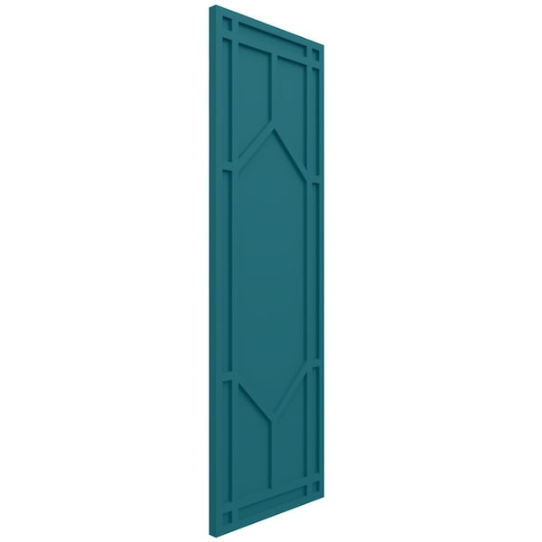 Ekena Millwork True Fit PVC Shaker Fixed Mount Shutters, Antigua, 18W x 79H, PR - TFP001SK18X079AN