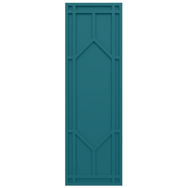 Ekena Millwork True Fit PVC Shaker Fixed Mount Shutters, Antigua, 18W x 79H, PR - TFP001SK18X079AN