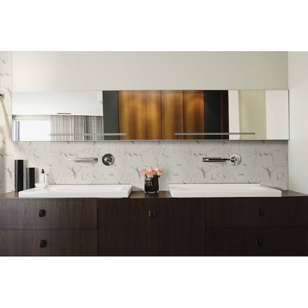 Msi Statuario Celano Picket 14 In. X 9.5 In. X 6 Mm Glass Mesh-Mounted Mosaic Tile, 15PK - ZOR-MD-0314