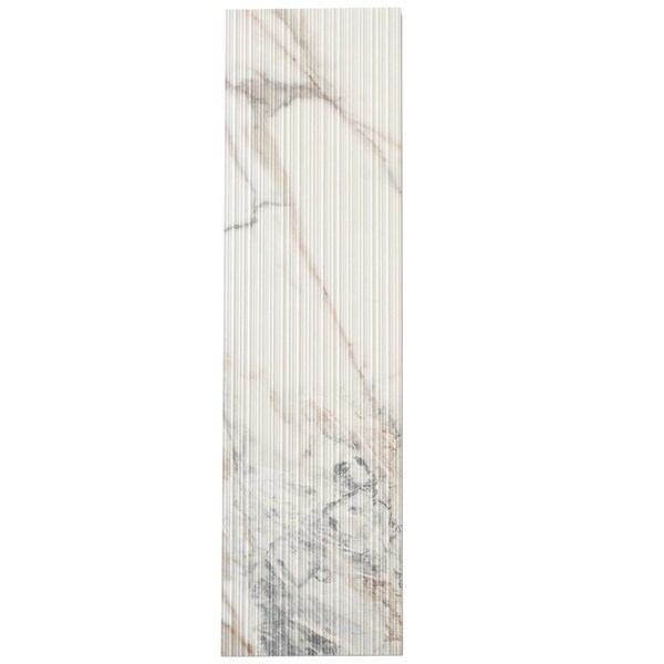Apollo Tile 12 x 48 in. Matte Cool White with Subtle Gray Porcelain Wall and Floor Tile 11.63 sq ft/case, 3PK - ATH88GLGR1248