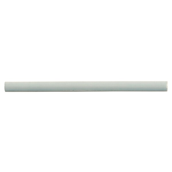 Apollo Tile 0.5 x 8 in. Glossy Pastel light Blue Ceramic Pencil Trim Wall Tile 0.27 sq ft/case, 10PK - FLT88SKYPENA