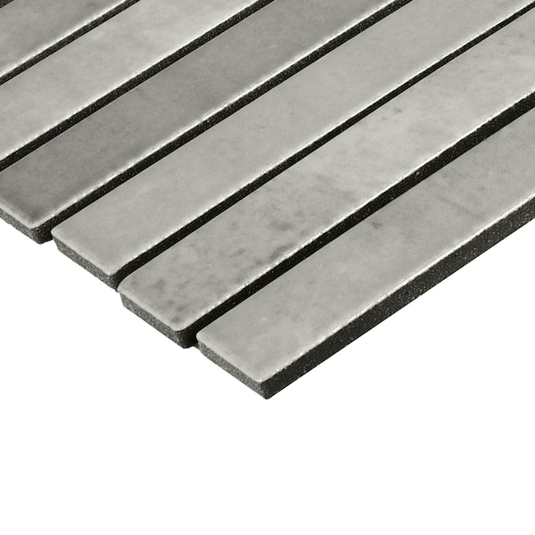 Daltile Miramo 1'' x 6'' Ceramic Straight Joint Wall Mosaic, 10PK - MR45STJ16MBMSGL