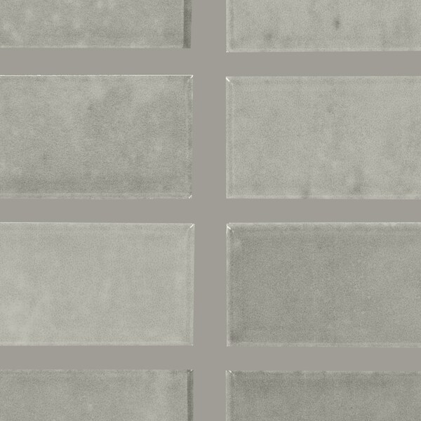 Daltile Miramo 1'' x 6'' Ceramic Straight Joint Wall Mosaic, 10PK - MR45STJ16MBMSGL