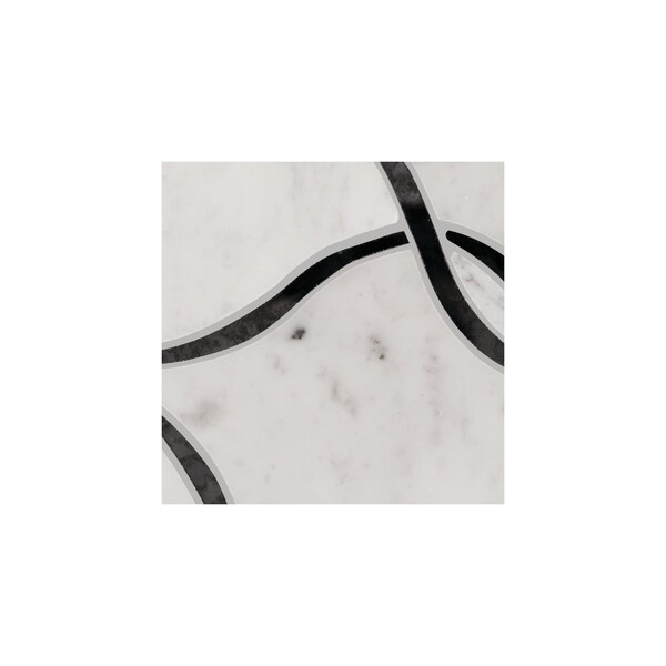 Daltile Lavaliere Natural Stone Intertwining Arabesque Mosaic, 7.90 Sqft per Carton, 10PK - LV11IWNARBMS1L