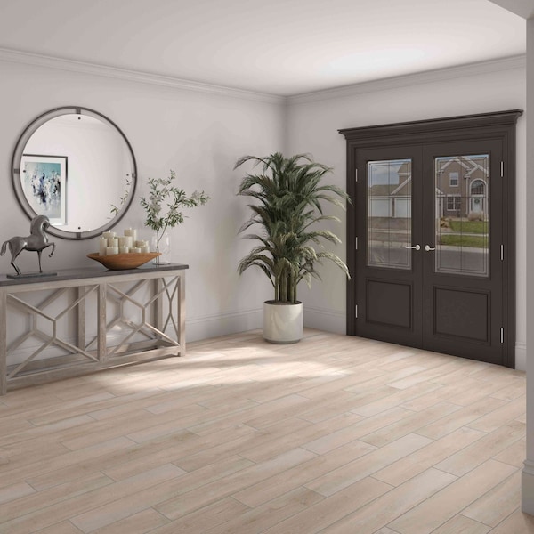 Daltile Core Fundamentals Platinum 6'' x 36'' Porcelain Floor Tile, 13.05 SQFT Per Carton, 9PK - VC026361PR