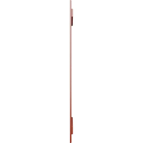 Ekena Millwork True Fit PVC Four Board Spaced Board-n-Batten Shutters, Pepper Red , 23W x 36H, PR - TFP101SBF23X036MR
