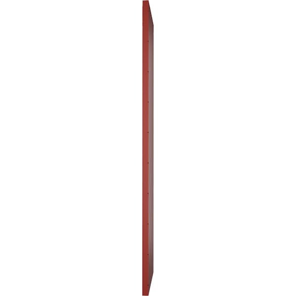 Ekena Millwork 18W x 38H True Fit PVC Diagonal Slat Modern Style Fixed Mount Shutters, Pepper Red, PR - TFP001DG18X038MR