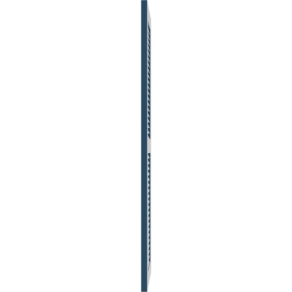 Ekena Millwork True Fit PVC Two Equal Louver Shutters, Sojourn Blue, 12W x 71H, PR - TFP101LVF12X071HB