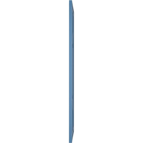 Ekena Millwork True Fit PVC Shaker Fixed Mount Shutters, Sojourn Blue, 18W x 27H, PR - TFP001SK18X027HB