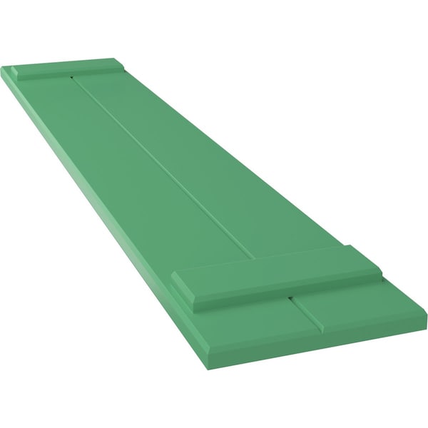 Ekena Millwork True Fit PVC, Two Board Joined Board-n-Batten Shutters, Lilly Pads, 10 3/4W x 72H, PR - TFP101BBF11X072LP
