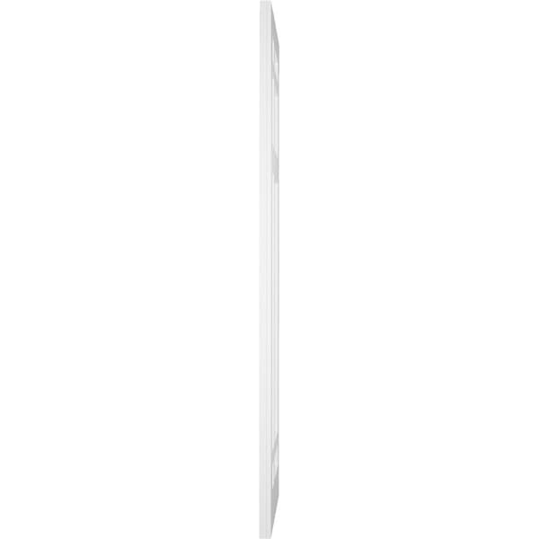 Ekena Millwork True Fit PVC San Juan Capistrano Mission Style Fixed Mount Shutters, Unfinished, 12W x 56H, PR - TFP001SJ12X056UN