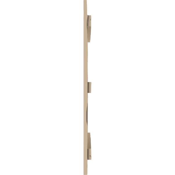 Ekena Millwork Rustic Four Board Spaced Board-n-Batten Pecky Cypress Faux Wood Shutters, 23 1/2"W x 66"H - SHUBSS23X66PCPR