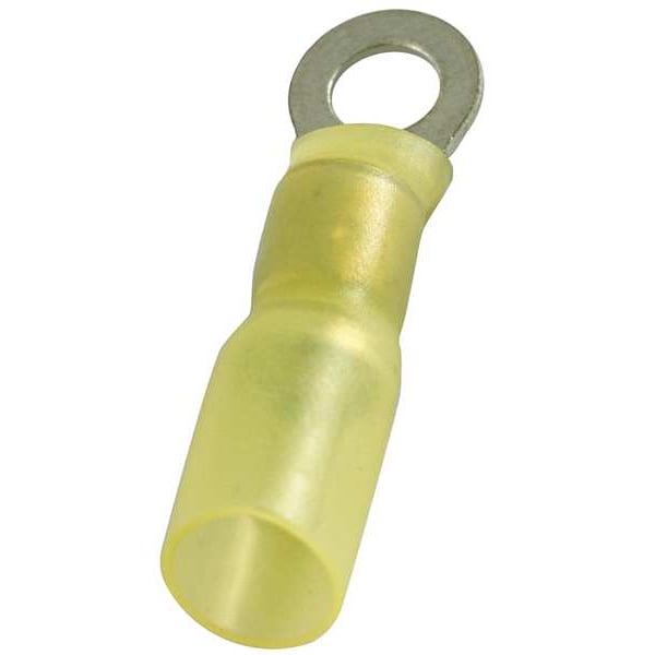 Terminal de anillo termocontraíble de Power First para calibre 12-10 AWG, tornillo de #10, paquete de 25 unidades - 4FRE9