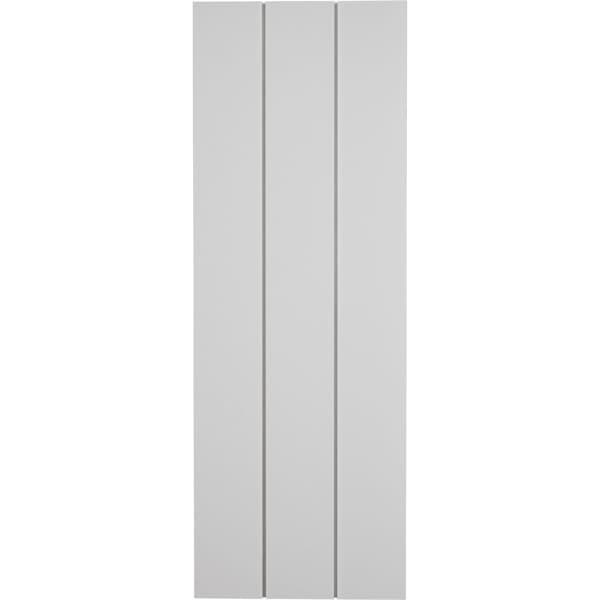 Ekena Millwork Rustic Three Board Joined Board-n-Batten Smooth Faux Wood Shutters w/No Batten, 16 1/2W x 74H, PR - SHUBJN16X74SMPR