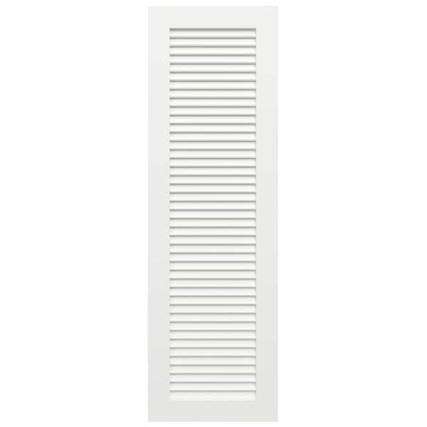 Ekena Millwork True Fit PVC, All Louver Louver Shutters, Unfinished, 12W x 70H, PR - TFP001LV12X070UN