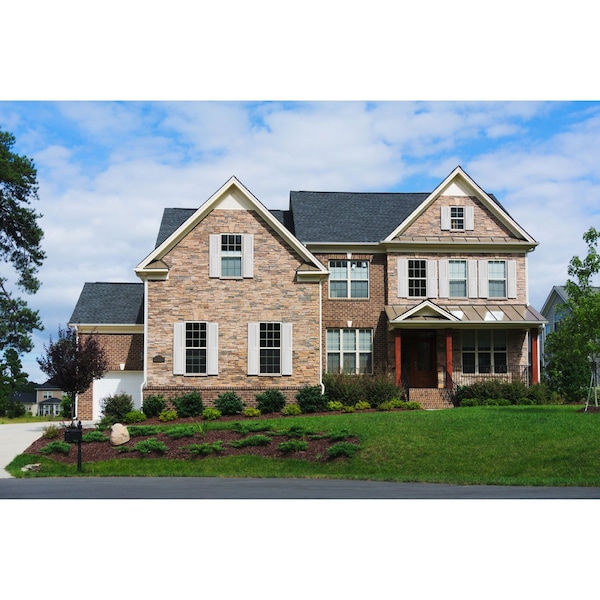 Ekena Millwork True Fit PVC, Combination Louver Panel Shutters, Unfinished, 12W x 81H, PR - TFP101CO12X081UN
