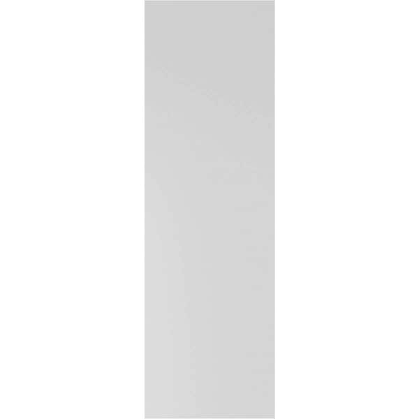 Ekena Millwork True Fit PVC Two Equal Raised Panel Shutters, Primed, 15"W x 32"H - TFP101RPF15X032PR