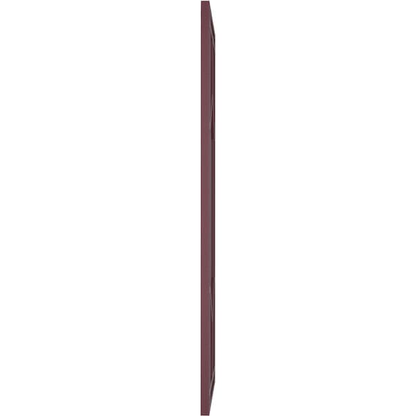 Ekena Millwork True Fit PVC Shaker Fixed Mount Shutters, Wine Red, 15W x 45H, PR - TFP001SK15X045WR