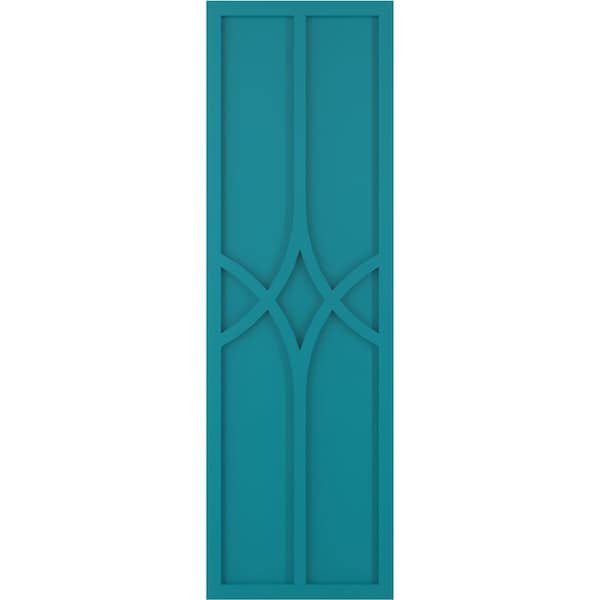 Ekena Millwork True Fit PVC Cedar Park Fixed Mount Shutters, Antigua, 12W x 68H, PR - TFP001CP12X068AN