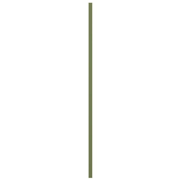 Ekena Millwork True Fit PVC Two Equal Flat Panel Shutters, Moss Green, 15W x 64H, PR - TFP101FPF15X064MG