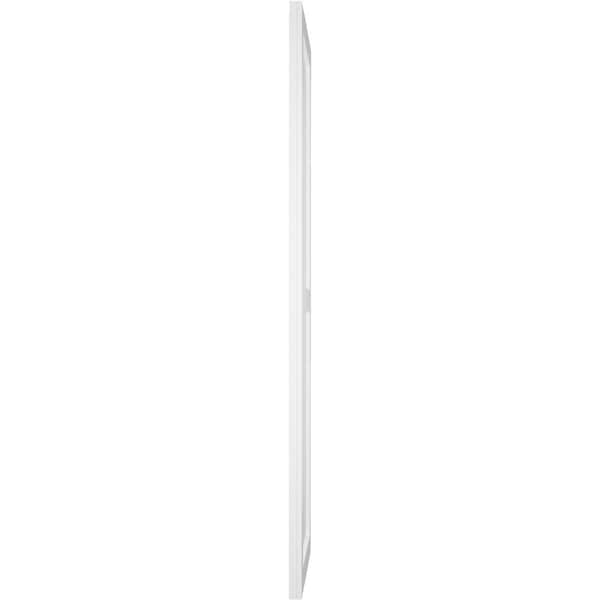 Ekena Millwork True Fit PVC Farmhouse/Flat Panel Combination Fixed Mount Shutters, Unfinished, 15W x 29H, PR - TFP101FC15X029UN