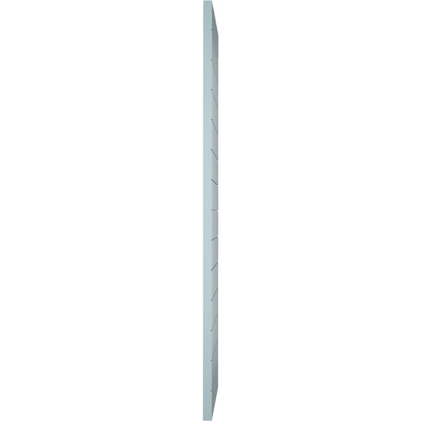 Ekena Millwork True Fit PVC Horizontal Slat Modern Style Fixed Mount Shutters, Peaceful Blue, 15W x 26H, PR - TFP001HZ15X026SB