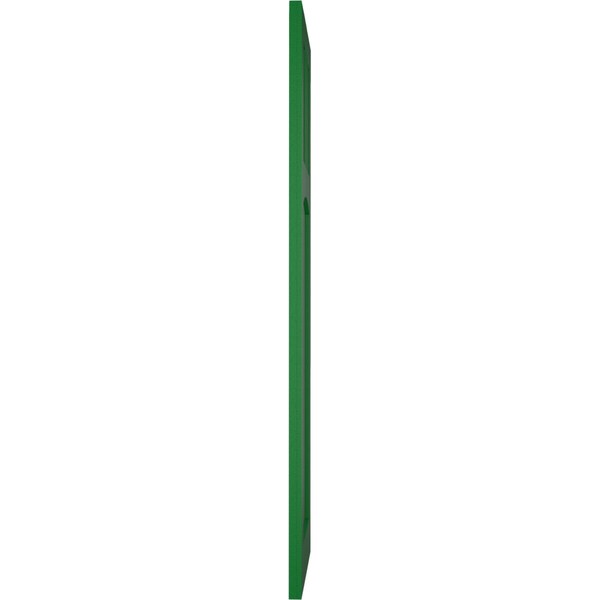 Ekena Millwork True Fit PVC San Miguel Mission Style Fixed Mount Shutters, Viridian Green, 12W x 61H, PR - TFP001SM12X061HG