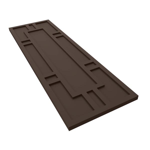 Ekena Millwork True Fit PVC Hastings Fixed Mount Shutters, Raisin Brown, 15W x 79H, PR - TFP001HS15X079TB