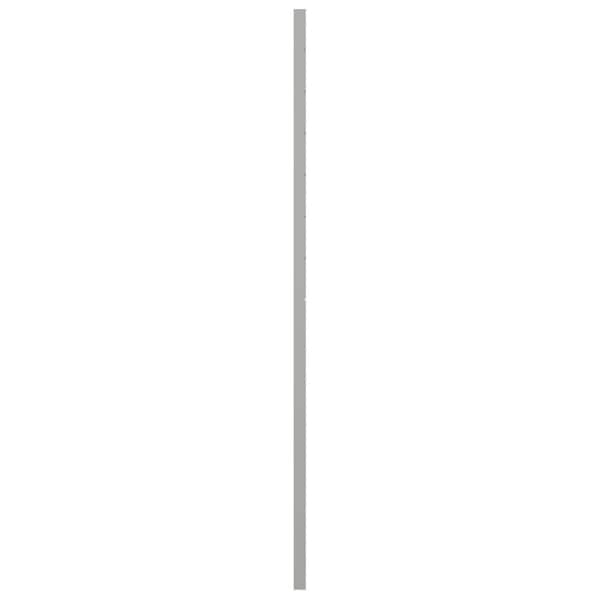 Ekena Millwork True Fit PVC Horizontal Slat Modern Style Fixed Mount Shutters, Hailstorm Gray, 18W x 50H, PR - TFP001HZ18X050ST