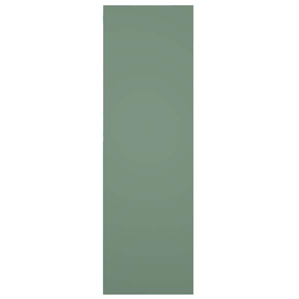 Ekena Millwork True Fit PVC San Carlos Mission Style Fixed Mount Shutters, Track Green, 18W x 72H, PR - TFP001SC18X072TG