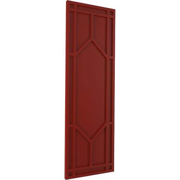 Ekena Millwork True Fit PVC Shaker Fixed Mount Shutters, Pepper Red, 15W x 44H, PR - TFP001SK15X044MR
