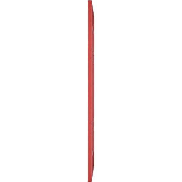 Ekena Millwork True Fit PVC Hastings Fixed Mount Shutters, Fire Red, 12W x 47H, PR - TFP001HS12X047BR