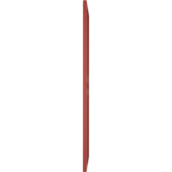 Ekena Millwork True Fit PVC Cedar Park Fixed Mount Shutters, Pepper Red, 18W x 65H, PR - TFP001CP18X065MR