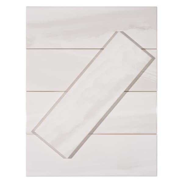 Andova Tiles SAMPLE-Doric 4 in. x 12 in. Ceramic Marble Look Subway Wall Tile - SAM-ANDDORC872