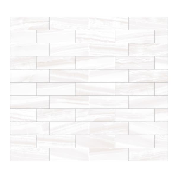 Andova Tiles SAMPLE-Doric 4 in. x 12 in. Ceramic Marble Look Subway Wall Tile - SAM-ANDDORC872
