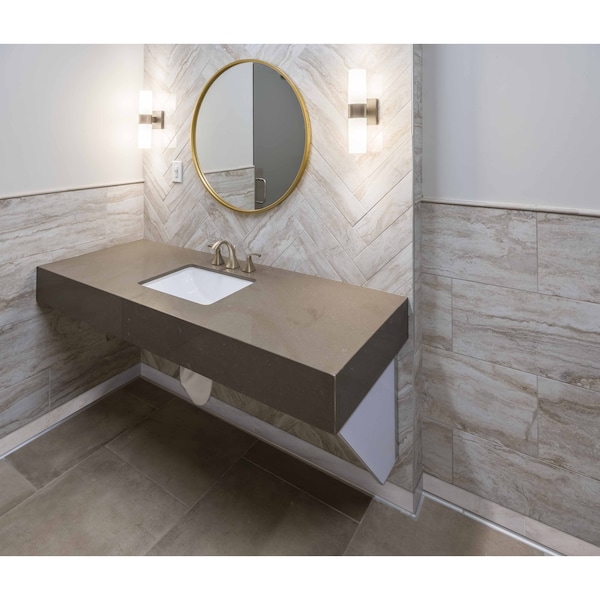 Msi Adella Gris Bullnose 3 In. X 18 In. Glazed Porcelain Wall Tile, 30PK - ZOR-PT-TR-0176