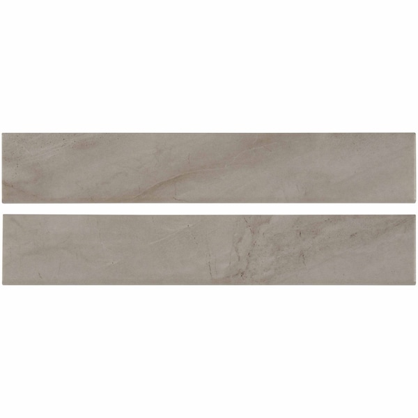 Msi Adella Gris Bullnose 3 In. X 18 In. Glazed Porcelain Wall Tile, 30PK - ZOR-PT-TR-0176