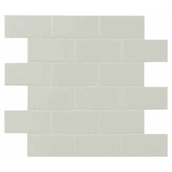 Msi Retro Bianco11.22 In. X 11.47 In. Porcelain Mesh-Mounted Mosaic Tile, 15PK - ZOR-MD-0409