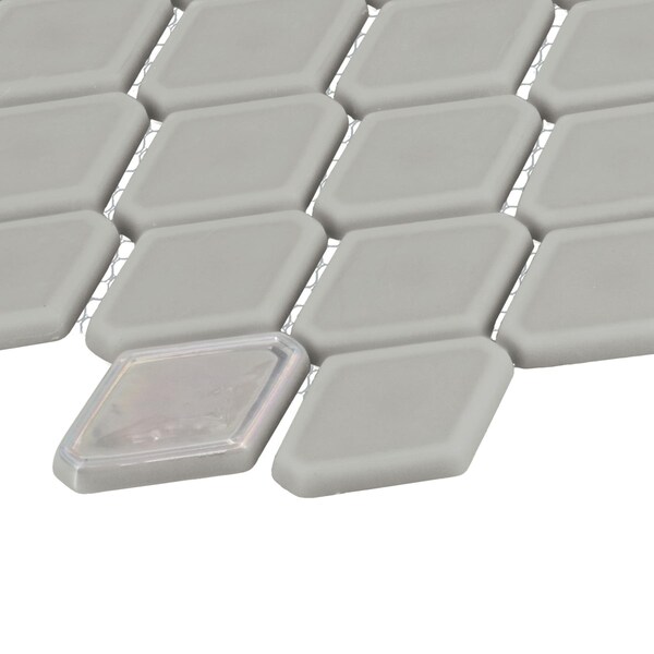 Daltile Starcastle 1.5'' Elongated Hexagon Glass Wall Mosaic, 15PK - SC78ELHEXMSMT