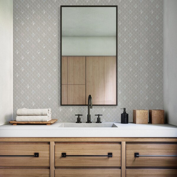 Daltile Starcastle 1.5'' Elongated Hexagon Glass Wall Mosaic, 15PK - SC78ELHEXMSMT